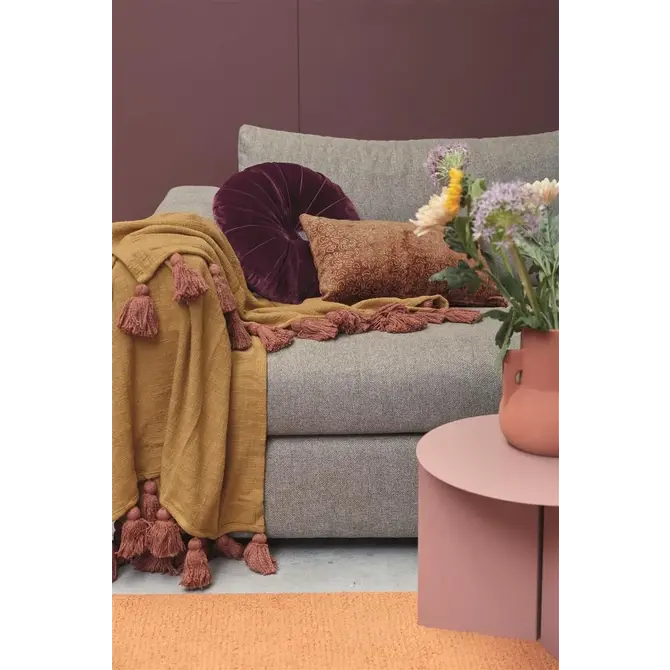 KAAT Amsterdam Advance Plaid - Okergeel 130 x 170 cm