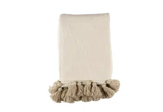 KAAT Amsterdam Advance Plaid - Natural 130 x 170 cm