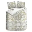 Heckett & Lane Heckett & Lane - Housse de couette Tropez Golden Green