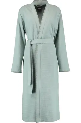Cawö 812 Dames kimono badjas - salbei 44 48/50
