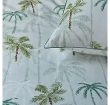 Rivièra Maison Palm Parade Dekbedovertrek - Groen 60 x 70 cm
