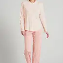 Schiesser Pyjama femme Schiesser 175550 rose tendre