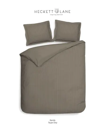 Heckett & Lane Banda Dekbedovertrek 200x200/220 Taupe Grey