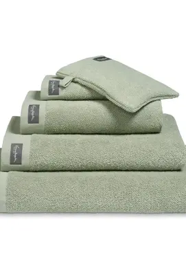 Vandyck Home Serviette de bain Uni Smoke Green 60x110