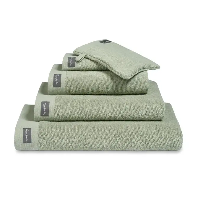 Vandyck Home Serviette de bain Uni Smoke Green 60x110