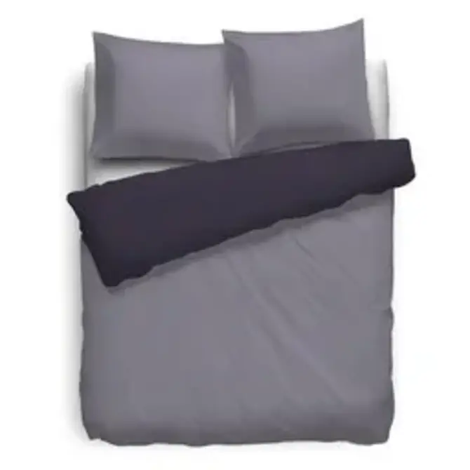 HNL Housse de couette Percale Uni Lilas 140x220