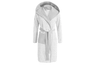 Esprit Striped Hoodie Badjas Grey L