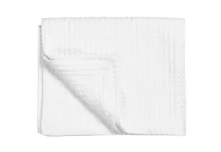 Couverture gaufrée Vandyck Pique White 160x250