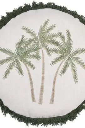 Riviera Maison Coussin décoratif Palmetto - Vert 40 x 40 cm