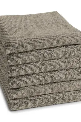 DDDDD keukendoek logo 50x55cm taupe