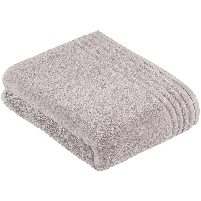 Vossen Serviette de douche Vienna Style Supersoft Gris clair 67x140