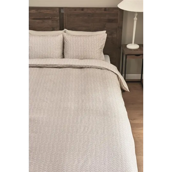 Riviera Maison Dekbedovertrek Bambu  Zand 200x200/220 cm