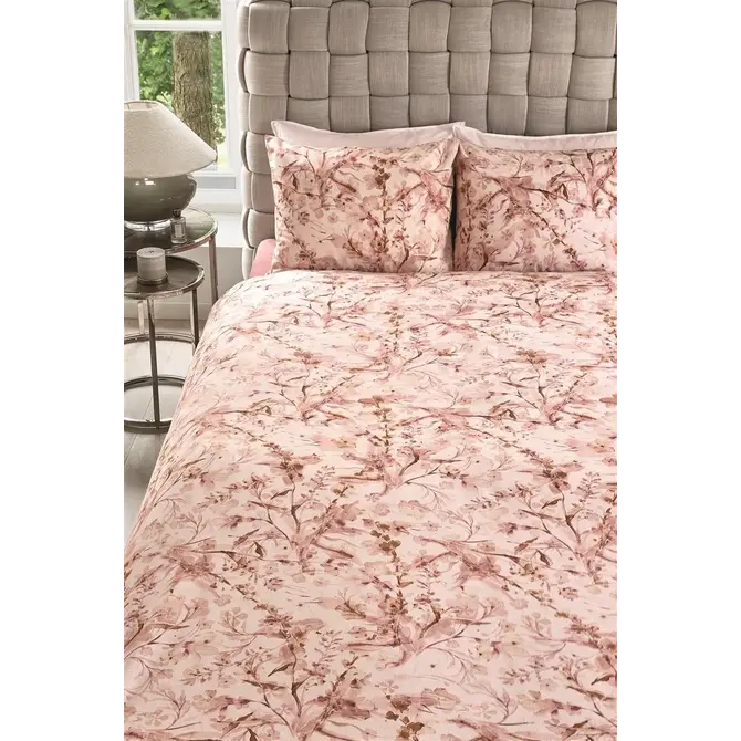 Riviera Maison Taie d'oreiller Blushing Blooms Rose 60x70 cm