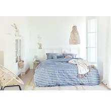 Ariadne at Home Knit Stripes Dekbedovertrek - Blauw 140 x 200/220 cm
