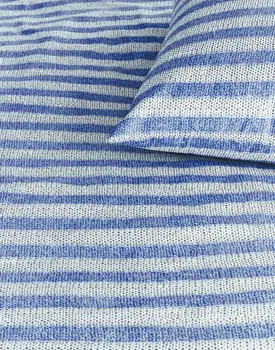 Ariadne at Home Knit Stripes Dekbedovertrek - Blauw 140 x 200/220 cm
