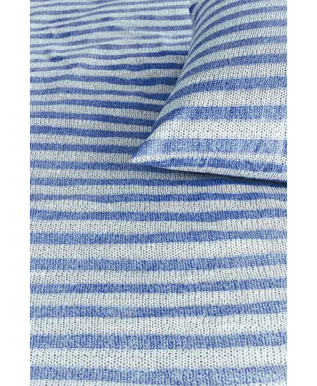 Ariadne at Home Knit Stripes Dekbedovertrek - Blauw 140 x 200/220 cm