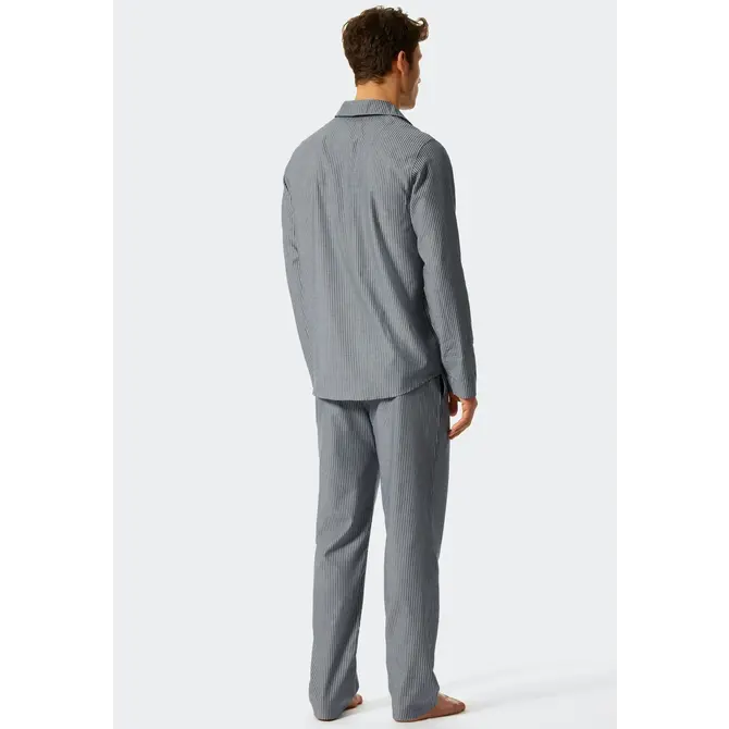 Schiesser Pyjama long bleu foncé 176964 58/3XL