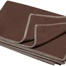 David Fussenegger David Fussenegger SYLT coton plaid uni 200x140 cm mocca
