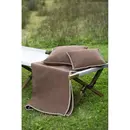 David Fussenegger David Fussenegger SYLT coton plaid uni 200x140 cm mocca