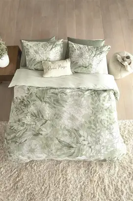 Riviera Maison Enveloppe de couette Lilium Grey-green 140x200/220 cm