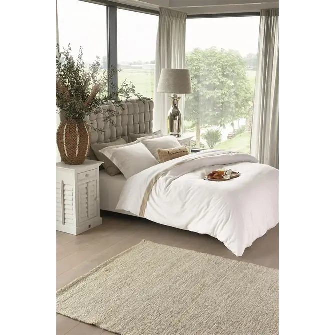 Riviera Maison Kussensloop Ease  Wit 60x70 cm Riviera Maison Kussensloop Ease  Wit 60x70 cm