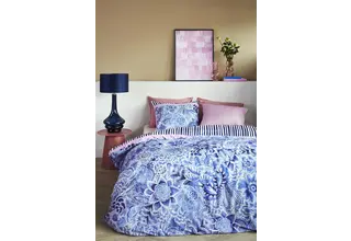 Oilily Florence Dekbedovertrek  Blauw 200x200/220 cm