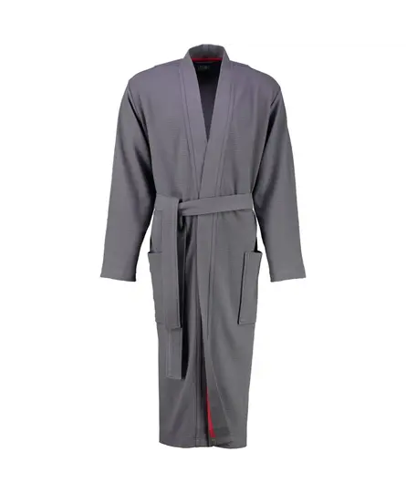 Cawö 816 Heren kimono badjas - anthrazit-72  50/52