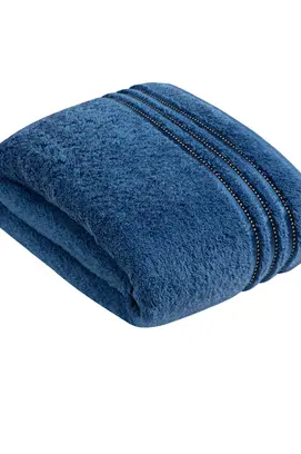 Foxes Serviette de douche Cult de Luxe 4690 Dark Blue 67x140