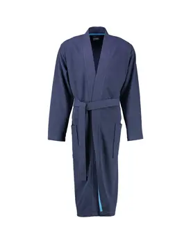 Cawö 816 Heren kimono badjas - marine-14  46/48