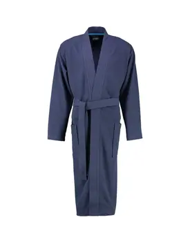 Cawö 816 Heren kimono badjas - marine-14  50/52