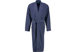 Cawö 816 Heren kimono badjas - marine-14  50/52