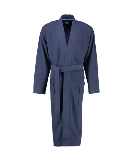 Cawö 816 Heren kimono badjas - marine-14  50/52