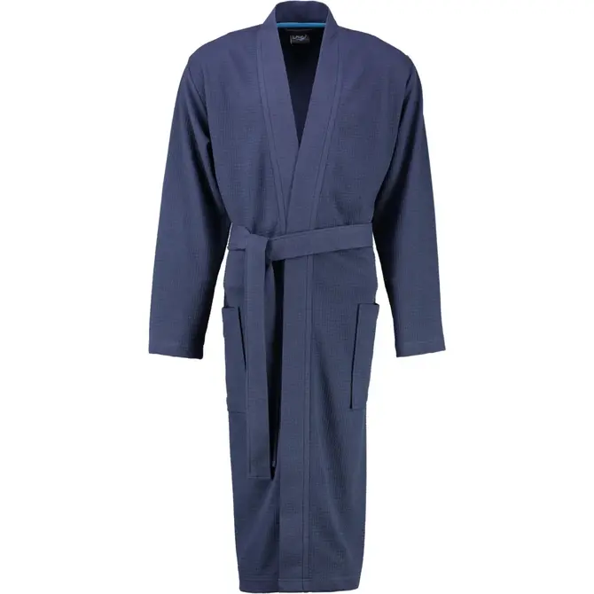 Cawö 816 Heren kimono badjas - marine-14  54/56