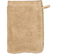 Cawo Lifestyle Gant de toilette Uni 16x22 caramel
