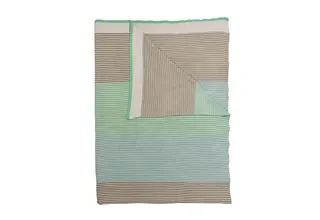 Plaid Pip Studio Blockstripe - Light Green 130x170 cm