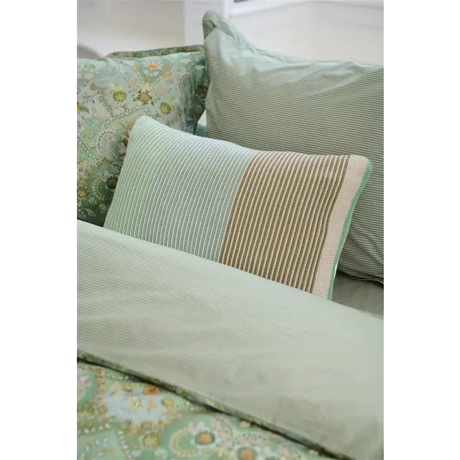 Pip Studio Blockstripe Throw - Light Green 130x170 cm