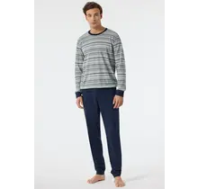 Schiesser Pyjama long gris mélangé 178102 54/XL