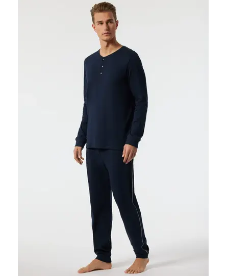 Schiesser Pyjama Long dark blue 178109 50/M