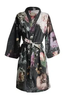 Essenza Sarai Fleur Festive Kimono Blooming black L