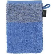 Cawo Gant de toilette bicolore Blau 16x22