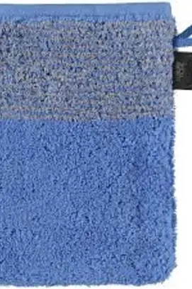 Cawo Gant de toilette bicolore Blau 16x22