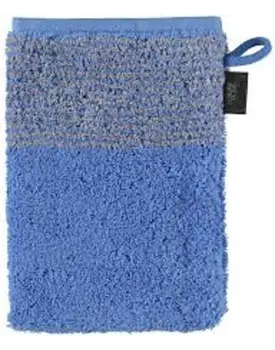 Cawo Two-Tone Washandje Blau 16x22