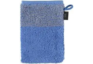 Cawo Gant de toilette bicolore Blau 16x22