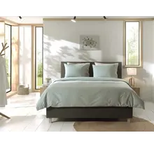 Yellow Chambray Dekbedovertrek 240x200/220 Jade Green