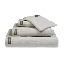 Vandyck Home Mouline White Guest towel 30x50