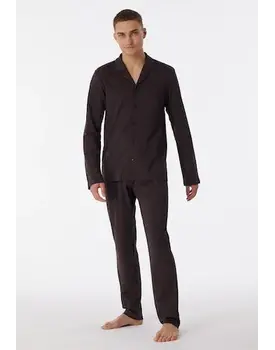 Schiesser Pyjama Long anthracite 180272 50/M