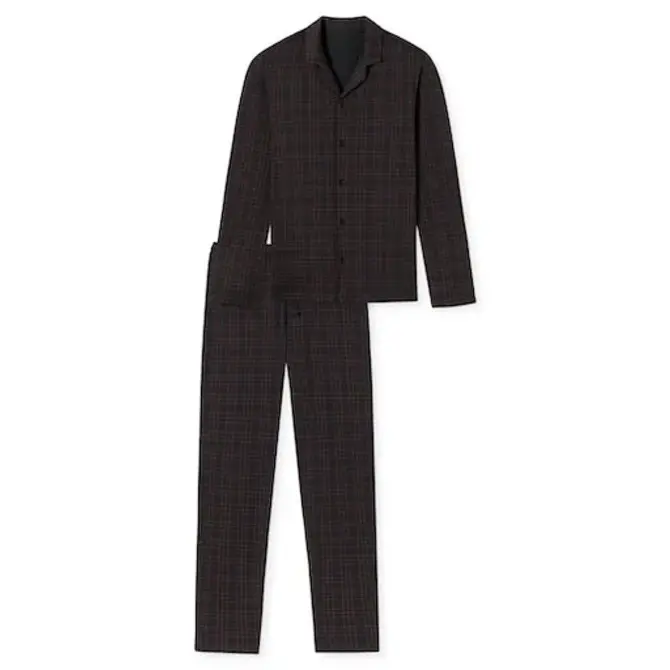 Schiesser Pyjama long anthracite 180272 50/M