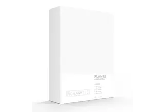 Drap-housse en flanelle Romanette Blanc 140x200