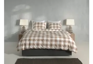 Zo ! Home Quattro di Lino housse de couette 200x200/220 Sandy Beige
