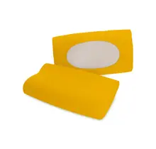 Schlafgut Pure flexible Taie d'oreiller S-XL 196 Yellow Deep